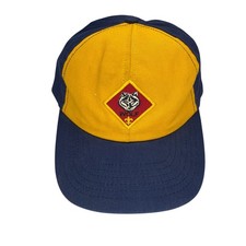 Boy Scouts of America BSA Cub Scout Wolf Twill Baseball Cap Hat Boys S/M Blue