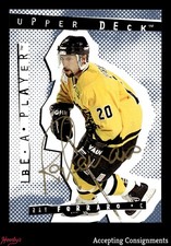 1994-95 Be A Player Autographs #92 Ray Ferraro ON CARD AUTO