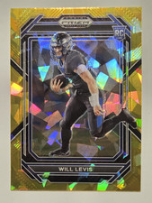 Panini 2023 Prizm Draft Picks Gold Cracked Ice Rookie Will Levis Wildcats #103