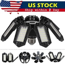   12000000LM LED Super Bright Work Shop Garage Light Ceiling Light Deformable US