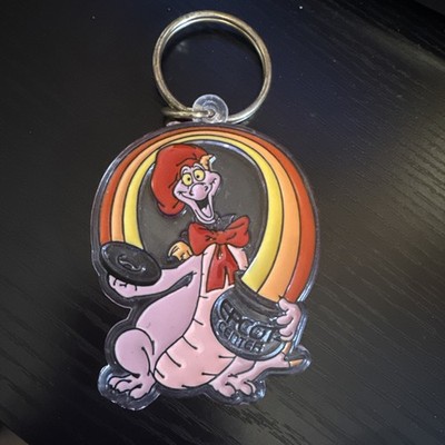 Figment With Rainbow Epcot Center Walt Disney World Vintage Keychain 1982 WDW 