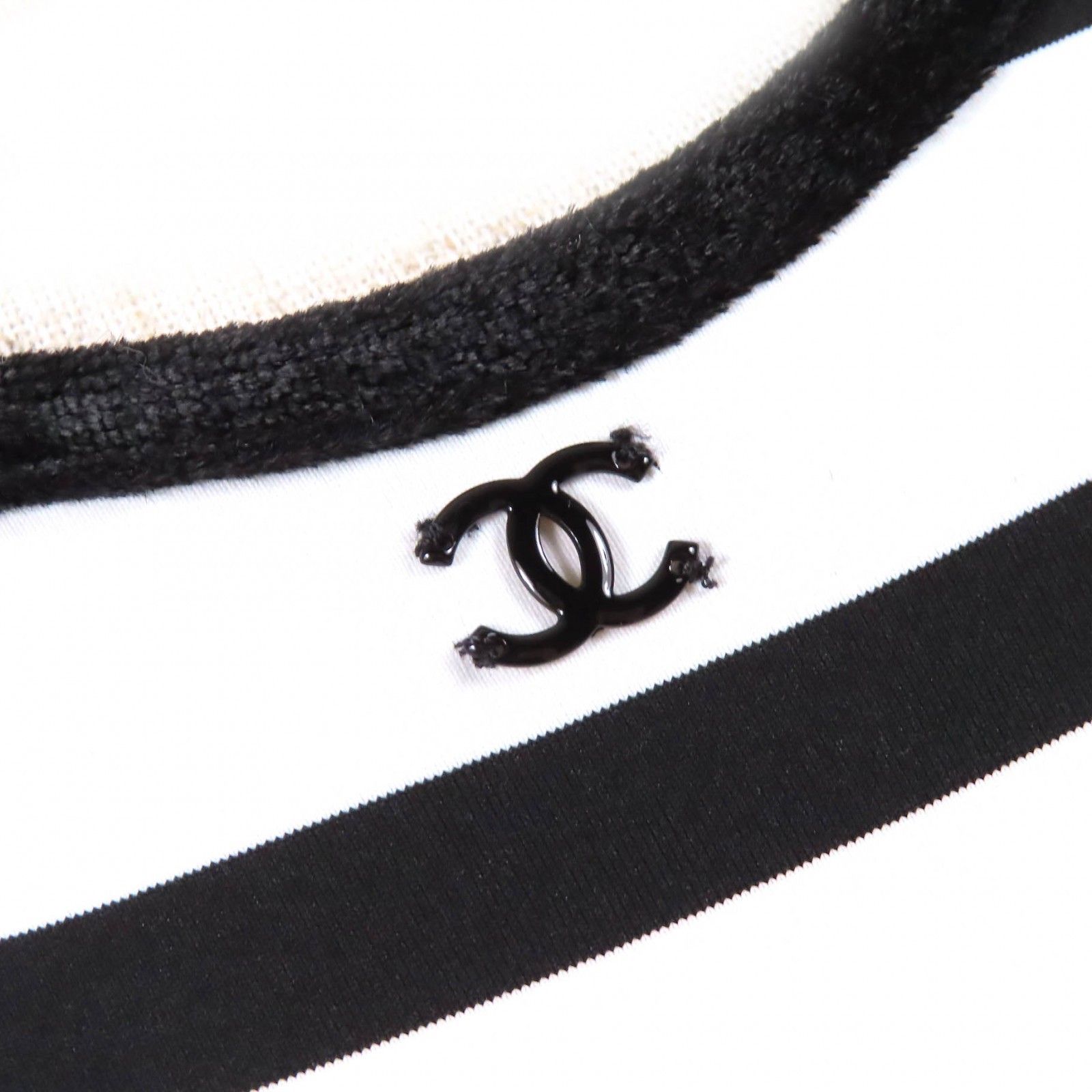 CHANEL one piece COCO Mark Strap Pattern Swimwear… - image 4