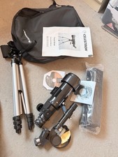 Celeston Travel Scope 70 Portable Refractor Telescope Kit - Black (21035)