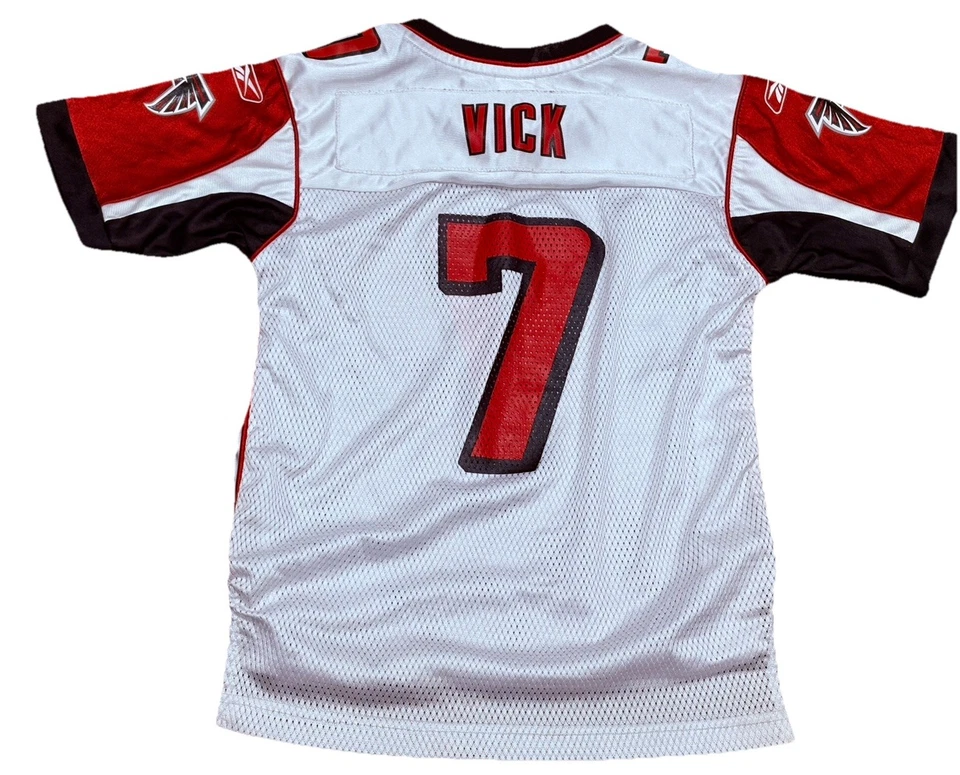 Camiseta de fútbol americano mediana vintage auténtica de Michael Vick #7 Atlanta Falcons NFL Foto 2 de 4