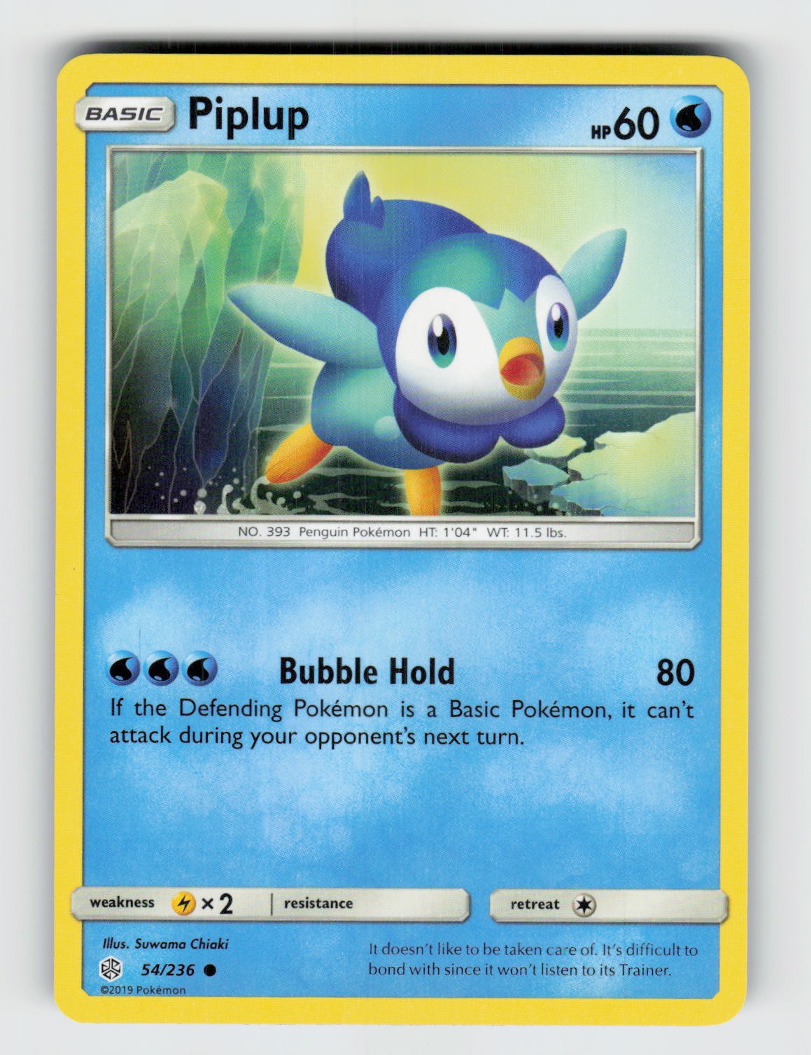 Piplup 54/236 - Pokemon - Cosmic Eclipse - Common - NM