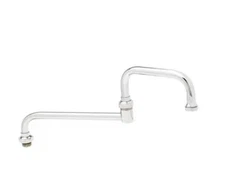 T&S Brass 067X 15" Double Joint Swing Spout w/ Stream Regulator Outlet