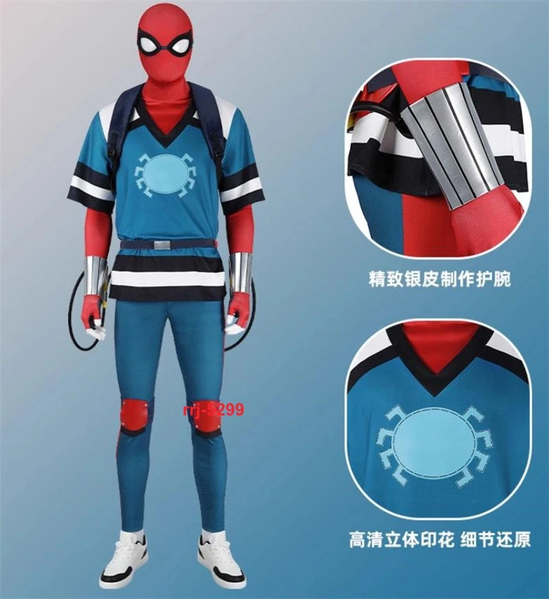 Your Friendly Neighborhood Spider-Man Cosplay Costume Outfit Full Set Halloween - Image 2 of 4