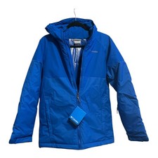 Columbia Youth Boys Jacket Puffer Fleece Omni Heat Thermal Blue Large 14/16