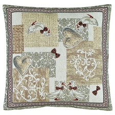 Kissenhülle Kissenbezug 45x45 GOBELIN Dekokissen Gobelinkissen LANDHAUS Ostern