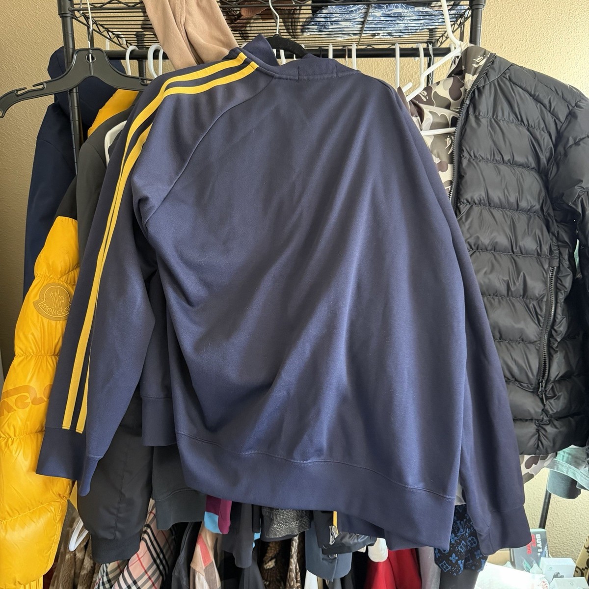 Vtg Ralph Lauren Polo Sport Navy Blue Yellow Tracksuit Jacket