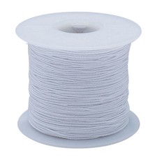 White Elastic Cord for Jewelry Making, Arts  Crafts, Medium-Weight, 100 yard...