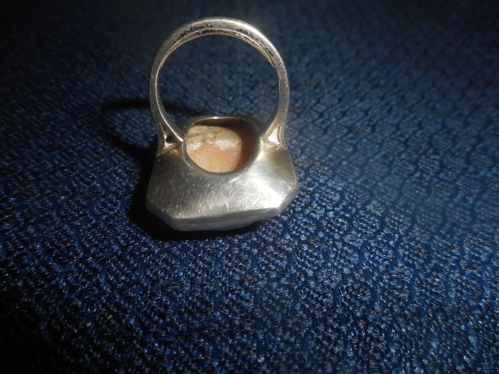 Sterling Silver Large Rectangle Cameo Statement R… - image 7