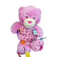 Mary Meyer Taggies 13 Pink Floral Teddy Bear Stuffed Animal Plush Lovey Securit
