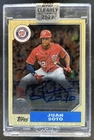 2022 Topps Clearly Authentic Juan Soto 1987 Auto #87TBA-JS Nationals