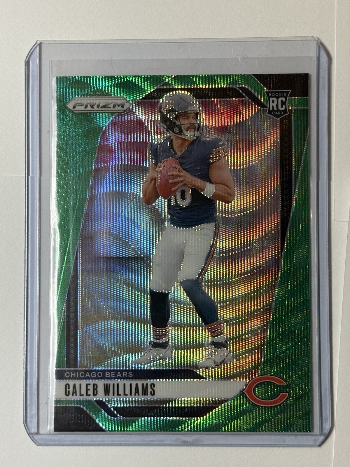 Rc Caleb Williams Green Wave Prizm RC(Rookie) 2024 Prizm Card #301