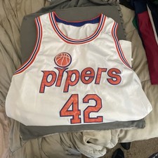 Vintage Connie Hawkins Pittsburgh Pipers ABA Mitchell & Ness Jersey,  Size 52