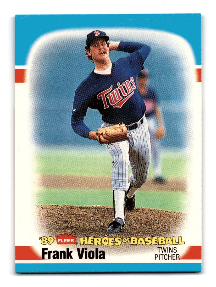 Frank Viola 1989 Fleer Heroes of Baseball #42 Minnesota Twins NM