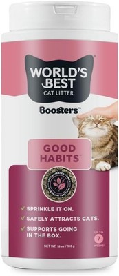   Boosters  Good Habits  Natural & Sustainable Cat Litter Additive Attracts Your