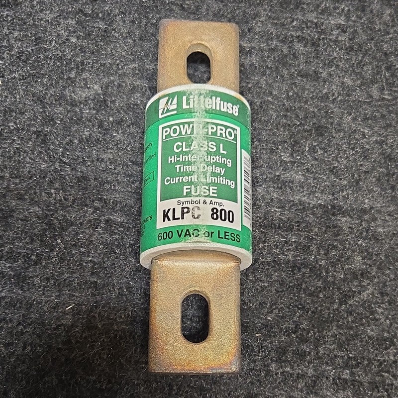 Littelfuse POWR-PRO Class L Time-Delay Current-Limiting Fuse KLPC 800 800A