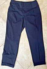The North Face Women's Size Large Black Flashdry Pants Cuffed Hem Outdoor Active