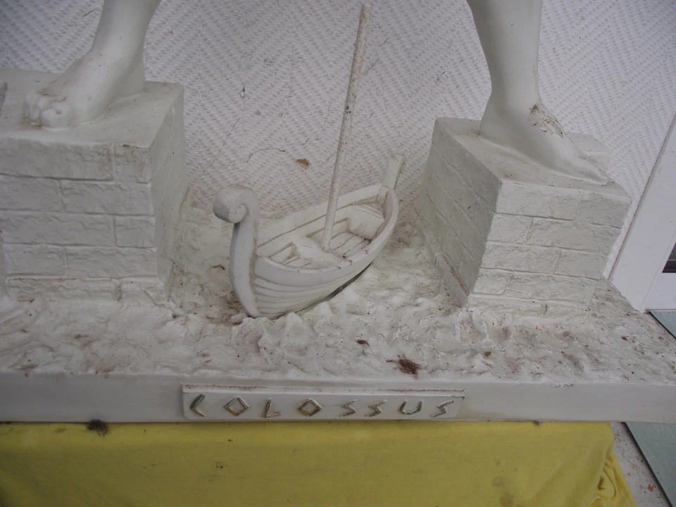 dekorative große Standleuchte griechischer Stil männliche Statue Colossus Lampe - Bild 3 von 4