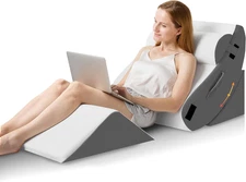 4Pcs Orthopedic Wedge Pillow, Bed Pillow for Sleeping, Post Surgery Foam Wedge P