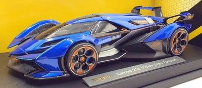 Maisto 1/18 Scale Diecast 36454 - Lamborghini V12 Vision Gran Turismo - Blue
