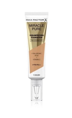 Max Factor Miracle Pure Skin-Improving 24hr Hydration Foundation - 75 Golden