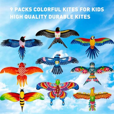 Kinder Angelrute Drachen Set mit Tiermotiven lebendiger Farben Outdoor