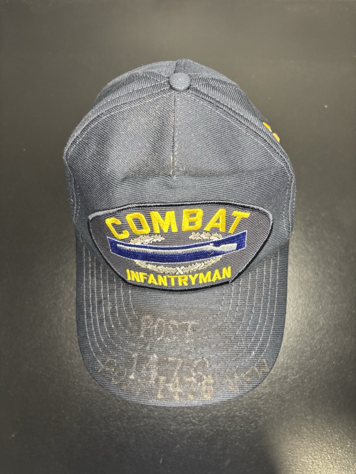 Vintage Combat Infantryman Patch Snapback Hat OSF… - image 5