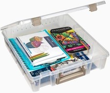 Super Satchel 1 Compartment Box Clear Craft Organizer Storage Case