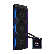 Lian Li Hydroshift II-S LCD 360TL ARGB Liquid CPU Cooler - Square LCD, Black