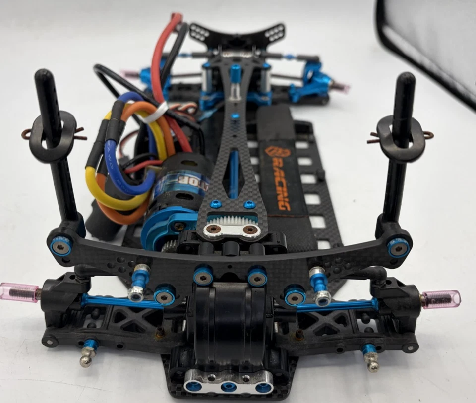For Parts 3 Racing TT-01 TT01 Carbon Chassis mit Motor und Brushless Regler - Bild 4 von 4