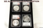NobleSpirit 2021 American Silver Eagle T-2 FDOI NGC MS70 Set of 3 Sigs PCGS MS70