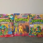 Teenage mutant Ninja turtles vintage 1980s through 1990s figures. 3 pack.