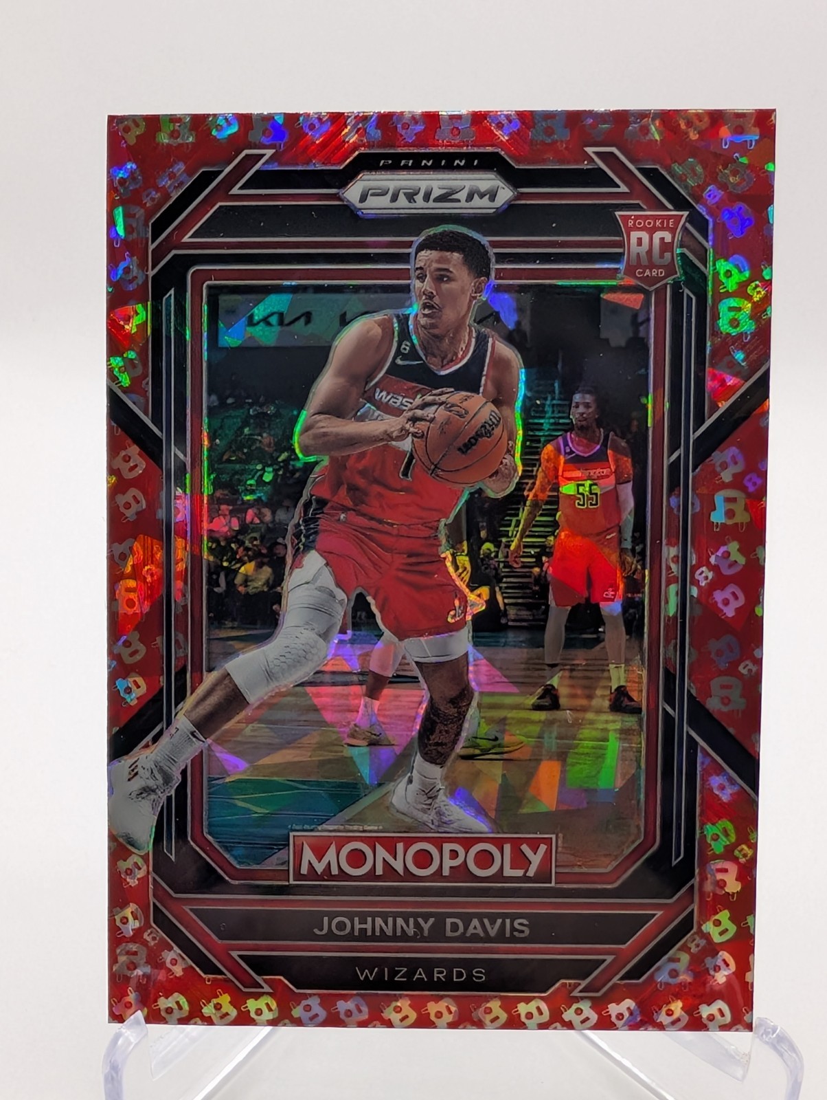 2022-23 Panini Prizm Monopoly Free Parking Prizm Johnny Davis #90 Rookie RC