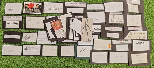Colección de tarjetas firmadas Manchester United todas originales ver imágenes. 50 diferentes - Imagen 2 de 15