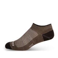 USA Made - No Show Socks - Micro Weight Liner Large, S11 Coffee