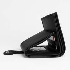 Men  s Leather Trifold Wallet   RFID Blocking with ID Window  Card Holder