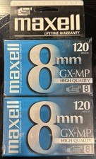 Brand New Sealed Maxell GX-MP 120 8mm Camcorder Videotape 2 Pack