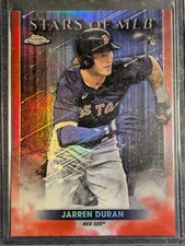 Jarren Duran 2022 Topps Update Series - Stars of Mlb Chrome Red /75 Rookie