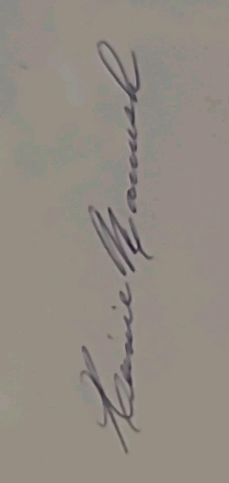 HEINIE MANUSH SIGNED AUTOGRAPHED 3X5 INDEX CARD WASHINGTON SENATORS PSA/DNA Cert - Image 4 of 4