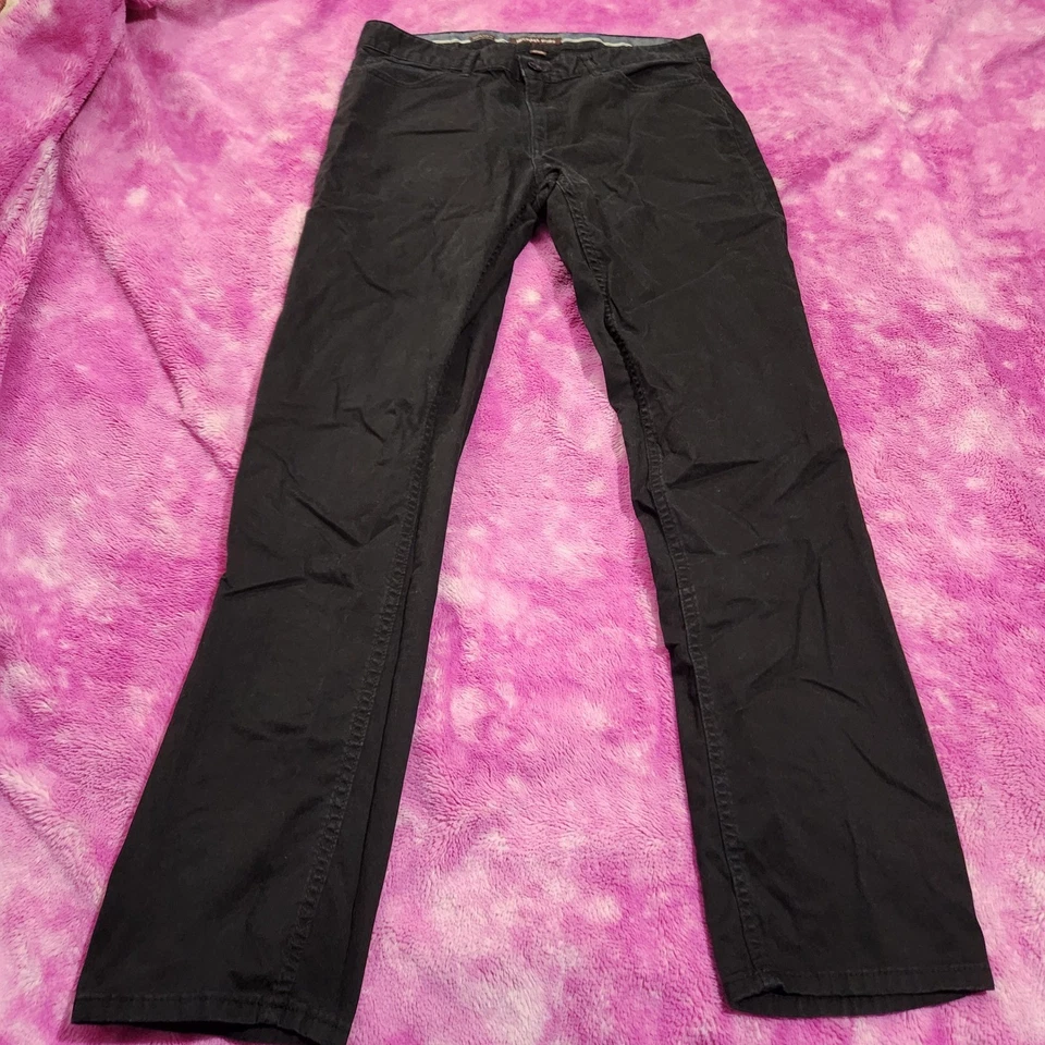 Michael Kors Parker Slim Fit Black Jeans Men's 32x32 Cotton Elastane Button Fly - Image 4 of 4