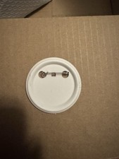 50 Plastic 2.25 Inch Round Button Badge Clip Back Badge Parts Backs Only 