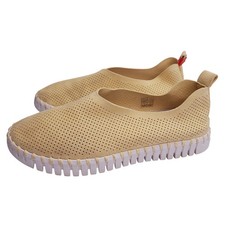 Ilse Jacobsen Tulip Flats Sneaker 36 US 5.5-6 Leather Butter Yellow Slip On