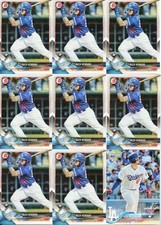 9- ALEX VERDUGO 2018 TOPPS/BOWMAN ROOKIE CARDS