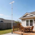 AplusChoice 25' Starlink G3 Pole Mount Kit Deck Mount Telescopic Flagpole Silver — photo 9