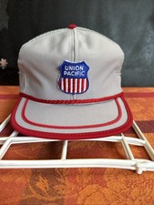 UNION PACIFIC Railroad Vintage Rope Bill Snap Back USA Made Baseball Cap