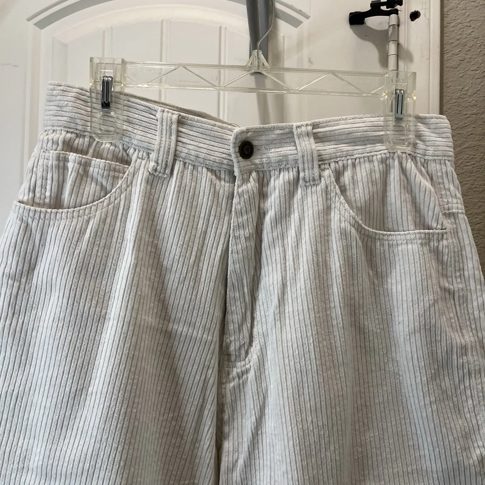 Pantalones Cortos Carpintero Corudory Acanalados Blancos Renegade De Colección Para Hombre Talla 32 Foto 2 de 4