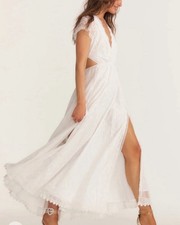 Love shack Fancy White Maxi Lacey Dress AS IS